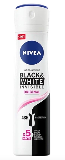 NIVEA BLACK  WHITE ORIGINAL ANTITRANSPIRANT SPRAY 150ML